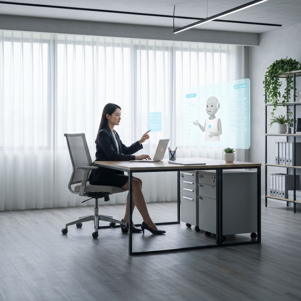 Professional virtual assistant workspace